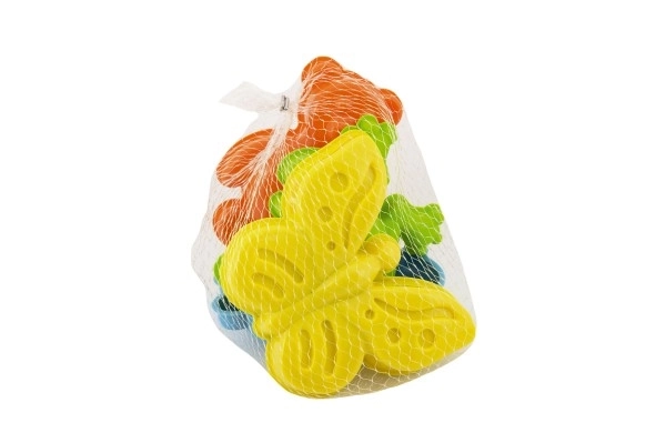 Moules Bábovky pour sable en plastique animaux 4 pcs dans un filet 12x10x8cm 12m+