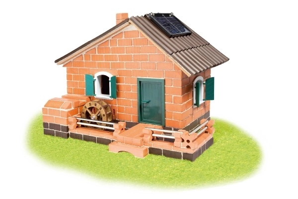 Jeu de construction Teifoc Moulin - énergie solaire 380 pcs dans une boîte de 44x33x11cm