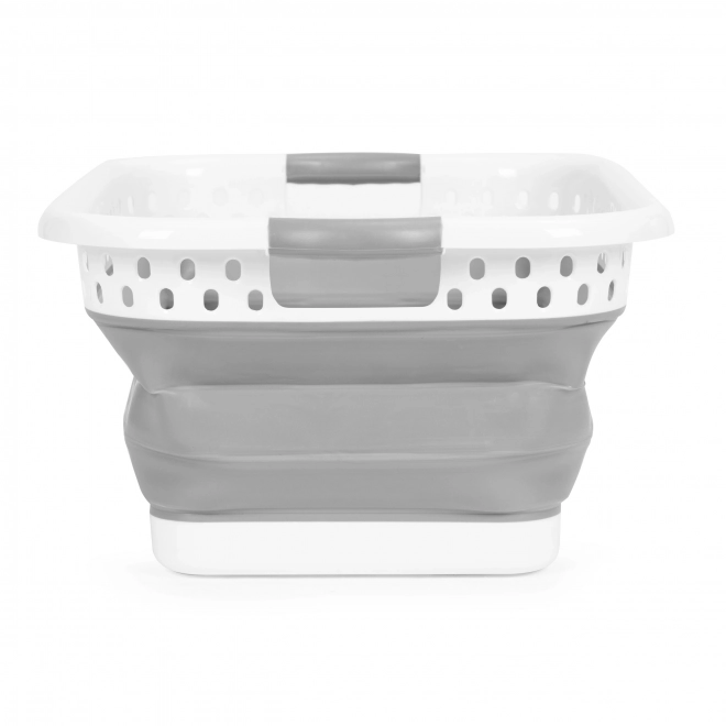 Panier à linge pliable bol en silicone blanc-gris 20 l de ModernHome
