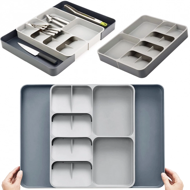 Organisateur pour ustensiles de cuisine dans une boîte de rangement