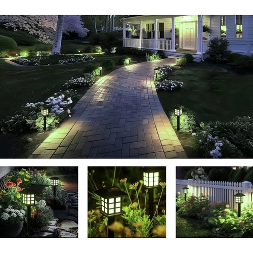 Lampes solaires de jardin LED – ensemble 6x maison