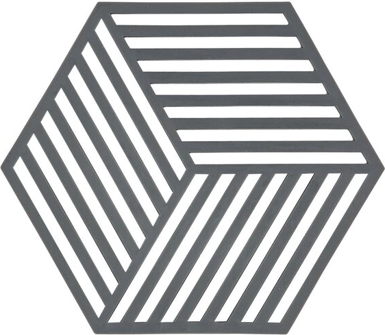 Dessous de plat pour récipients chauds Zone Hexagon – Gris foncé