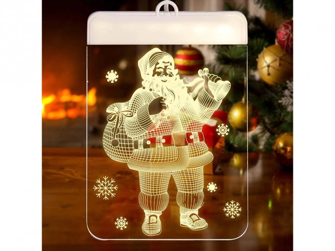 Décoration de fenêtre en verre 3D de Noël