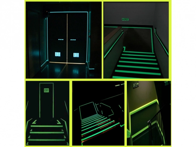Ruban fluorescent brillant dans l'obscurité 3 m