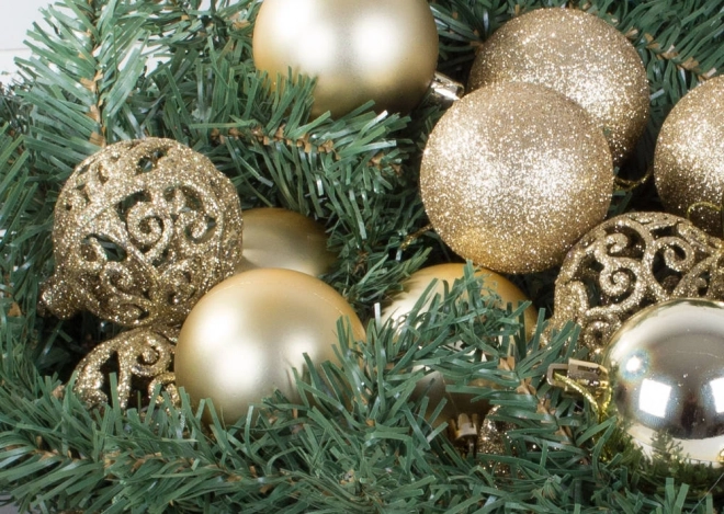 Ensemble de décorations de Noël 100 pièces avec étoiles dorées