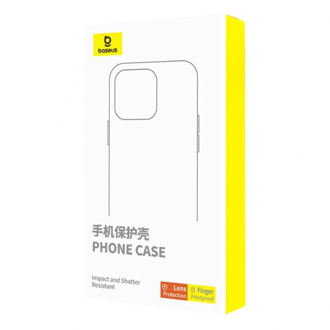 Étui en fibres synthétiques Baseus pour iPhone 15 Plus avec verre trempé