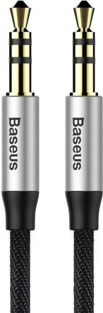 Câble audio 3,5 mm AUX BASEUS Yiven, 1 m, noir‑argenté