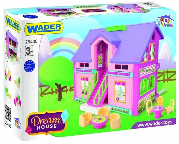 Maison de jeu en plastique 40x35cm dans une boîte Wader