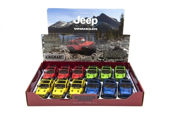 Modèle en métal Jeep Wrangler 2018 avec toit ouvert