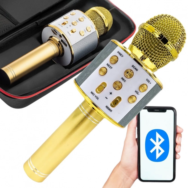 Microphone Bluetooth sans fil pour karaoké