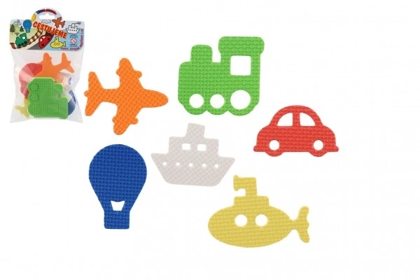 Véhicules en mousse pour bain 6 pcs