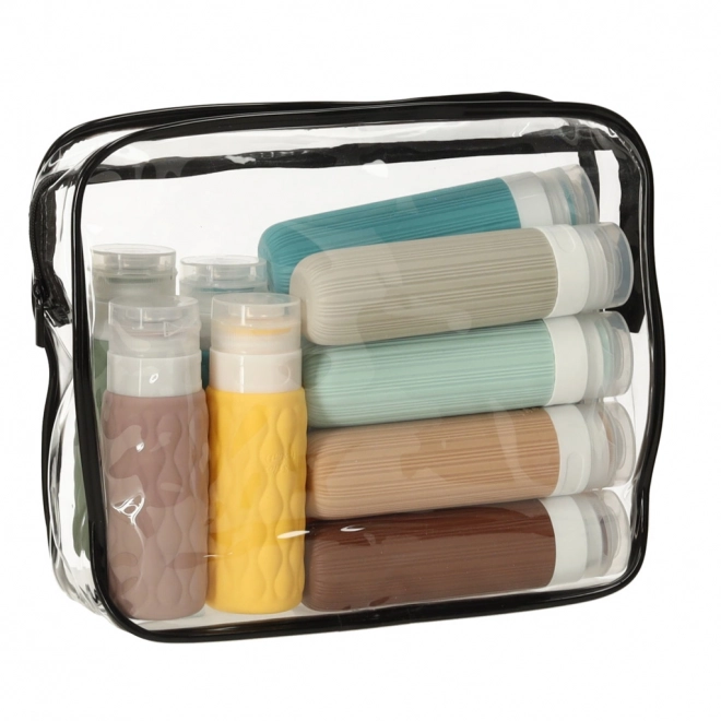 Ensemble de trousses de toilette transparentes de voyage - 3 pièces