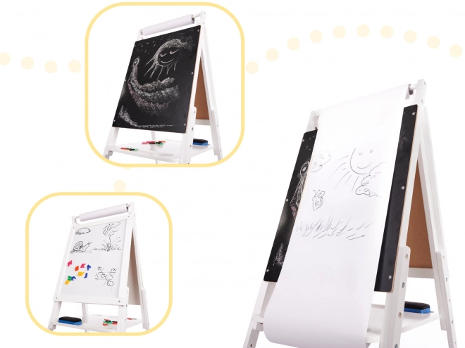 Tableau magnétique en bois blanc grand XXL
