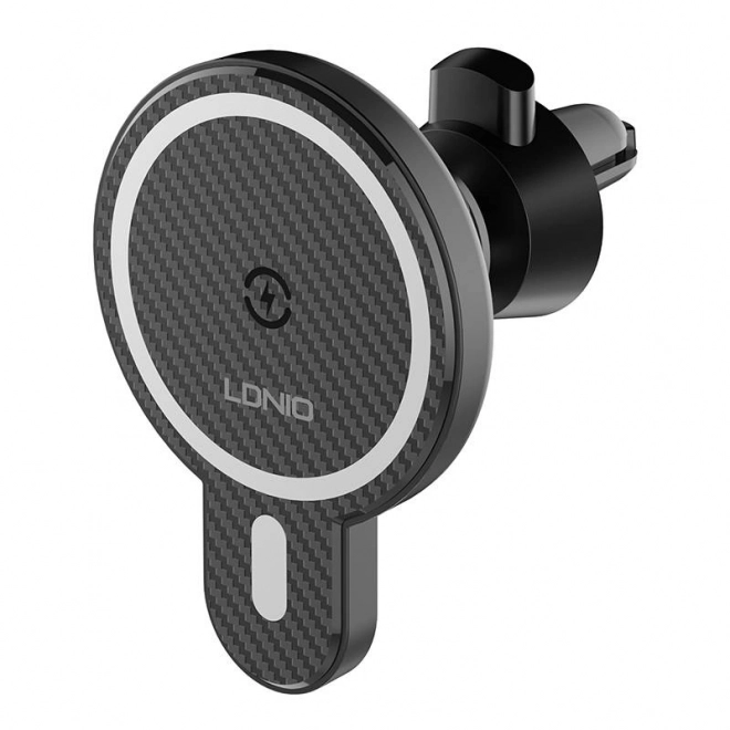 Support voiture LDNIO avec chargeur à induction 15W et anneau métallique