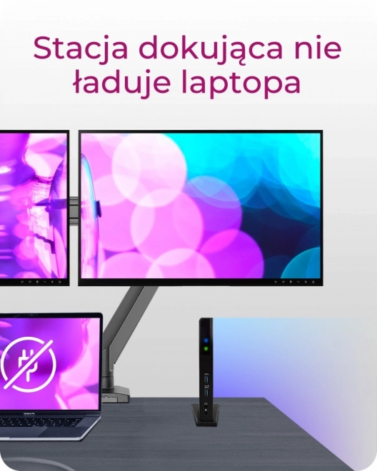 Station d'accueil de bureau Icy Box DisplayLink