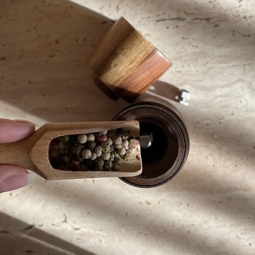 Moulins en bois pour sel et poivre avec mécanisme en céramique