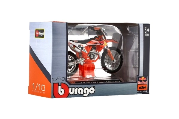 Réplique de moto KTM 450 SX-F Factory Edition 2018 par Bburago