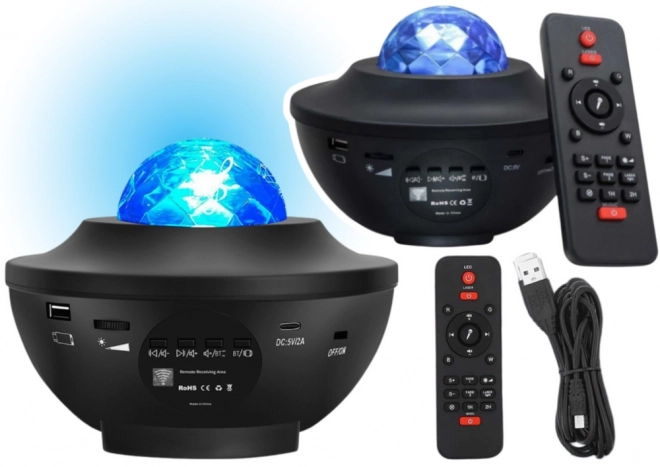 Projecteur étoilé Haut-parleur Led Bluetooth télécommande
