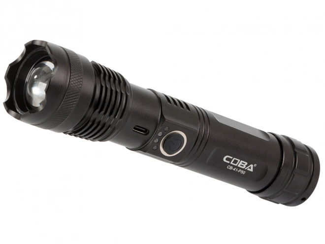Lampe tactique militaire avec recharge USB et fonction zoom