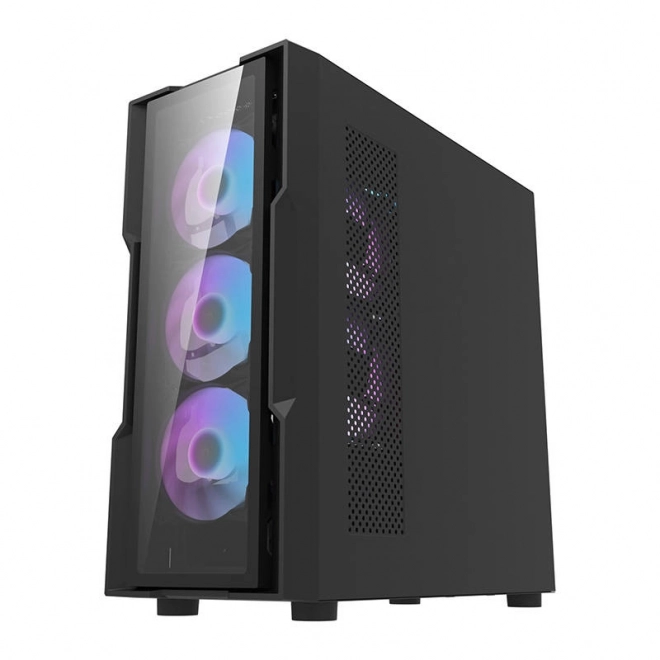 Boîtier d'ordinateur avec éclairage RGB Darkflash