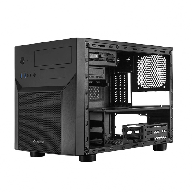 Boîtier d'ordinateur noir mATX Cube Mesh Series