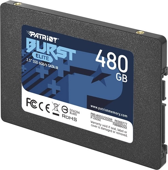 Disque SSD 2,5" 480 Go PATRIOT Burst Elite SATA III