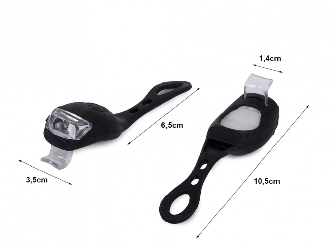 Lumières LED étanches en silicone pour vélo