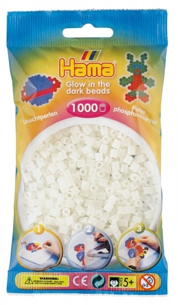Perles à repasser Hama MIDI lumineuses dans le noir 1000 pcs en sachet