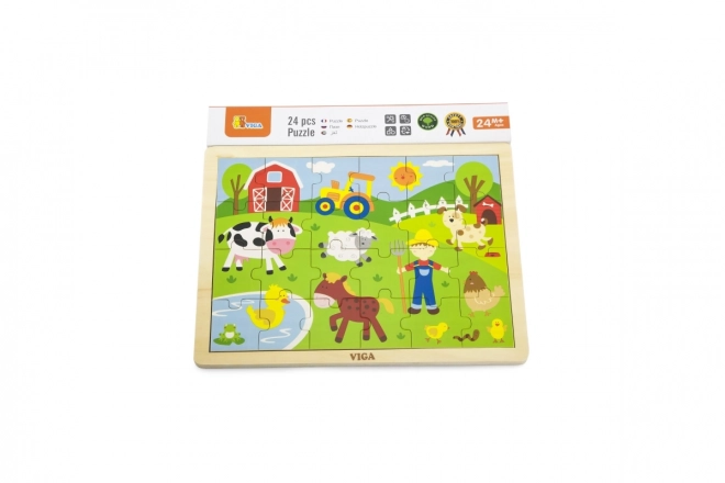 Puzzle en bois 24 pièces - ferme