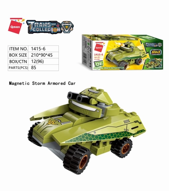 Qman Thunder Expedition Véhicule de Bataille Kit 8v1