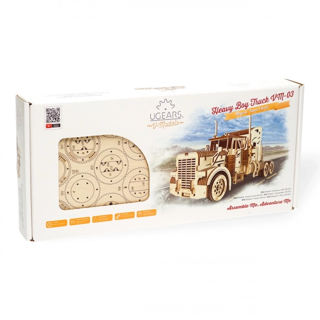 Ugears puzzle 3D - Camion garçon lourd VM 03 - 541 pièces