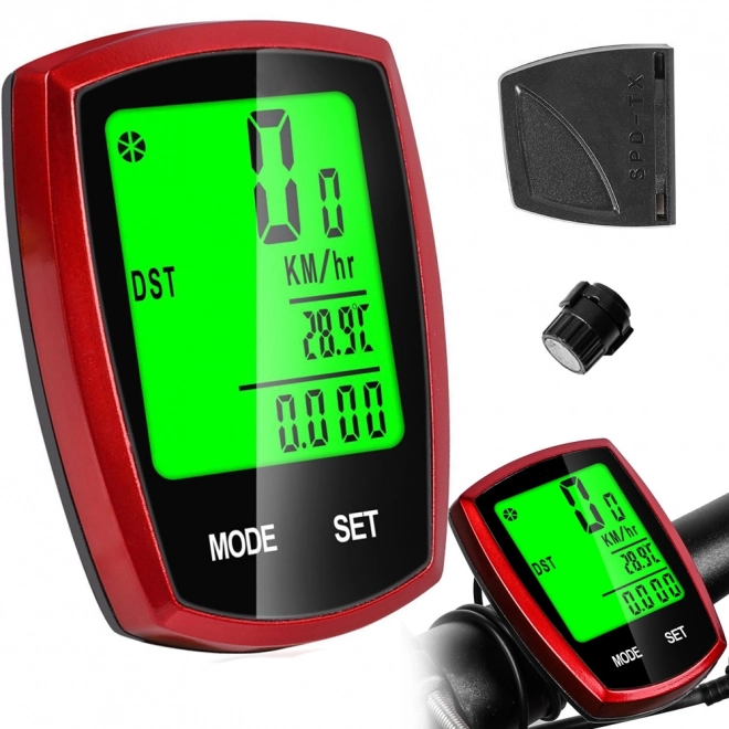 Compteur de vitesse sans fil et étanche avec écran LCD pour vélo