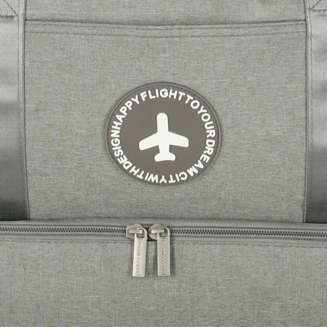 Sac de voyage pour bagage à main 39 x 18 x 30 cm gris