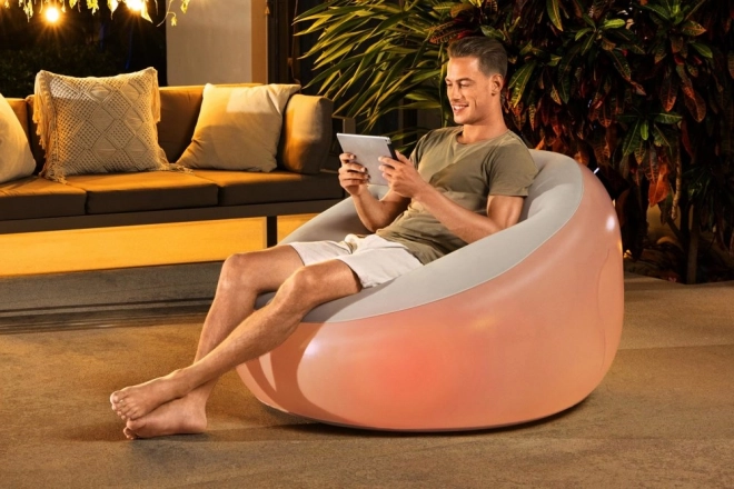 Fauteuil gonflable illuminé 102 x 97 x 71 cm Bestway 75086