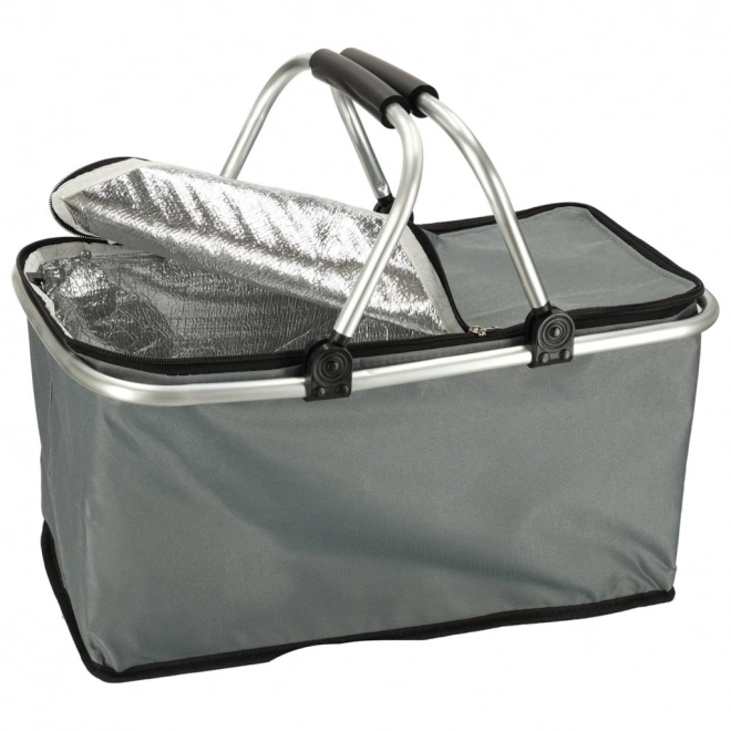 Panier isotherme pliable gris