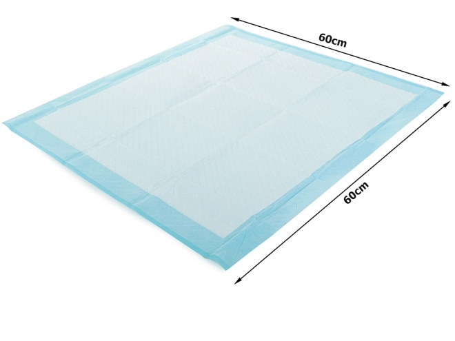 Alèses absorbantes pour chiens 60x60 cm