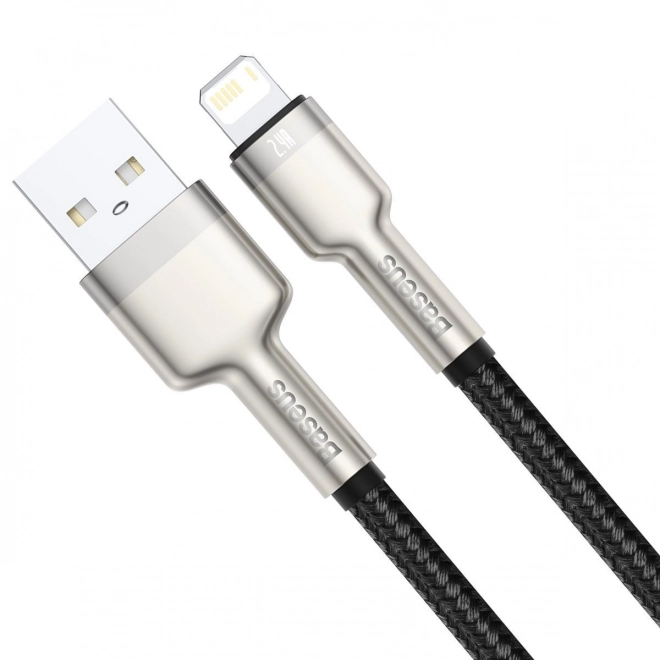Câble USB pour Lightning Baseus Cafule, 2,4A, 1m (noir)