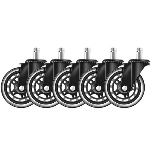 Roulettes de bureau 5 pcs Malatec