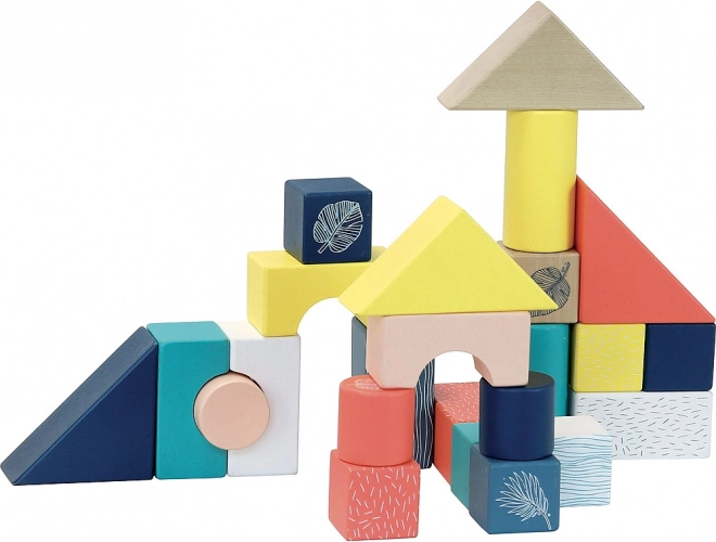 Blocs colorés et naturels