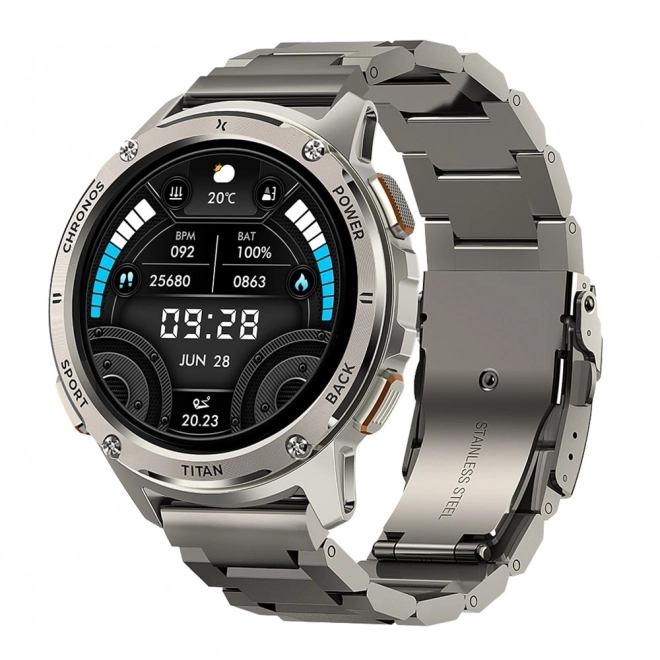 Montre intelligente Titan Chronos argentée