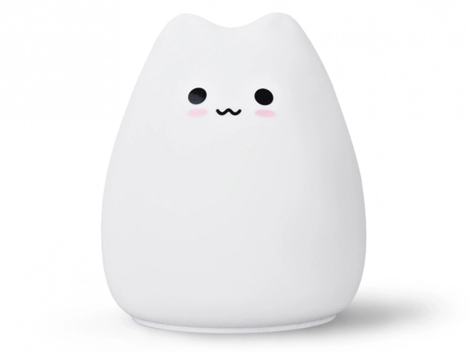 Lampe de nuit en silicone pour enfants, Chat RGB au toucher