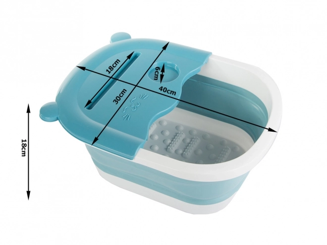 Bassin pliable pour massage des pieds