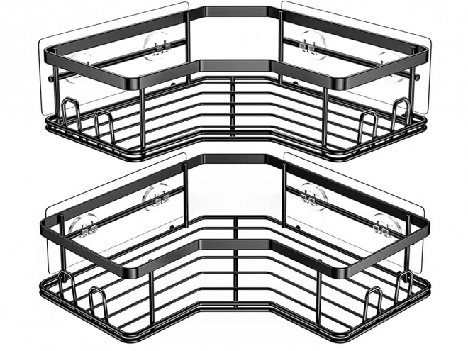 Étagères d'angle de salle de bain de style loft
