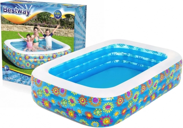 Bestway piscine familiale gonflable avec motif floral