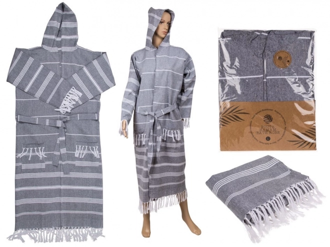 Peignoir Hammam gris - taille L