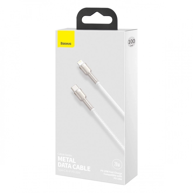 Câble USB-C pour Lightning Baseus Cafule avec chargement rapide 20W, 1m