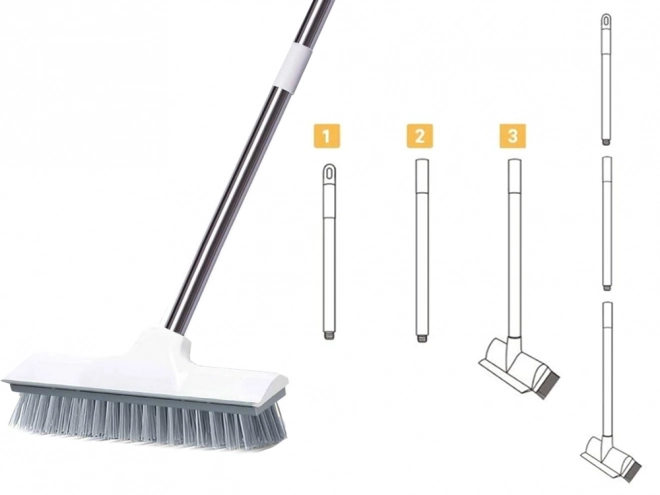 Brosse à plancher raclette puissance 2 en 1
