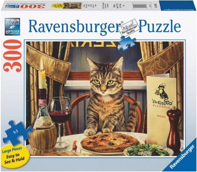 Puzzle 2D Grand Format - Dîner en solitaire 300 pièces