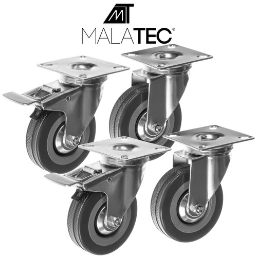 Roulettes pivotantes - set de 4 pcs. Malatec 22537