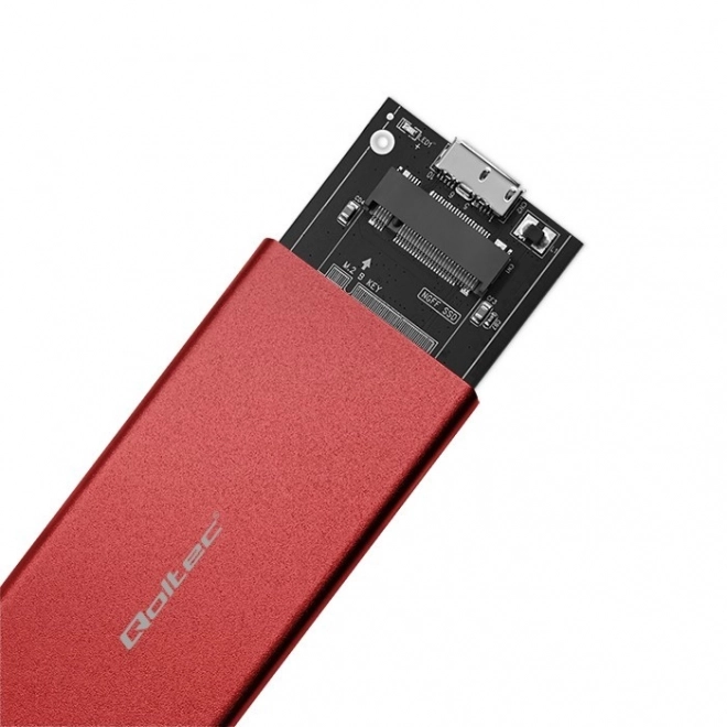 Boîtier pour SSD M.2 SATA NGFF 	 USB 3.0, rouge